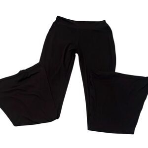 Satina size small black flare stretchy pants leggings  EUC worn 3-4 times
